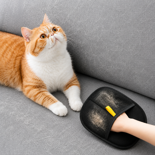 Pet Grooming Glove – Easy Hair Remover for Dogs & Cats